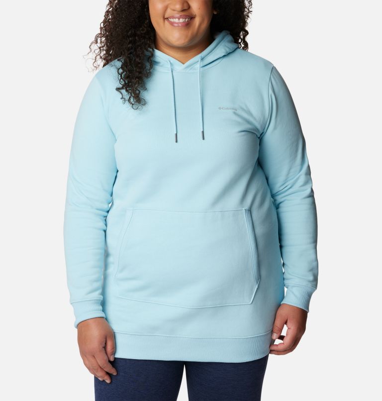 Thumbnail: Women's Rush Valley Long Hoodie - Plus Size, Color: Spring Blue, image 1