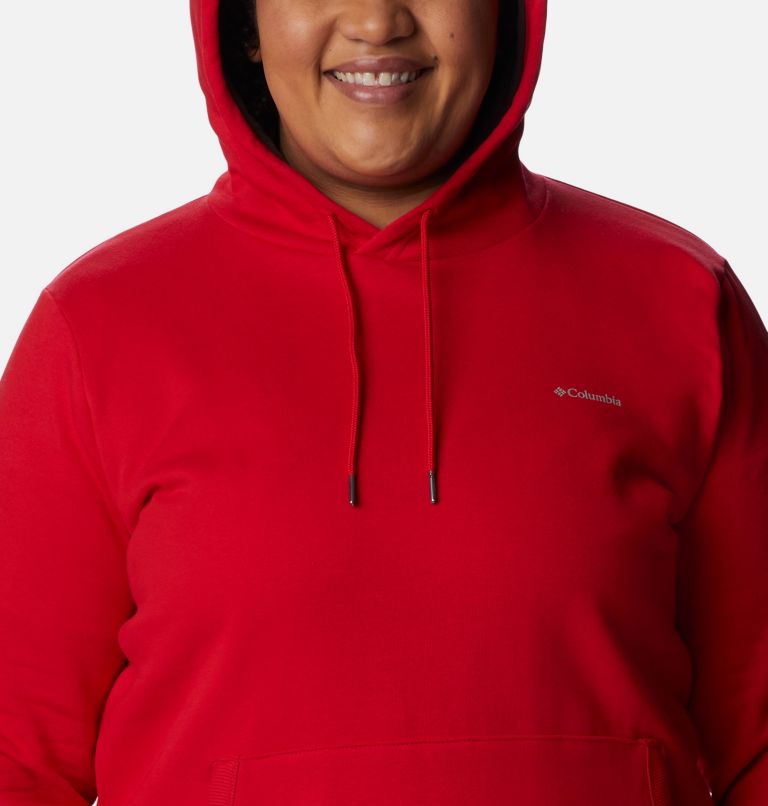 Women's Rush Valley Long Hoodie - Plus Size, Color: Red Lily, image 4