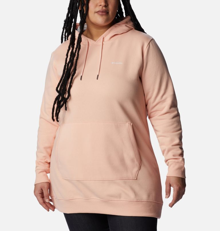 Women's Rush Valley Long Hoodie - Plus Size, Color: Peach Blossom, image 5