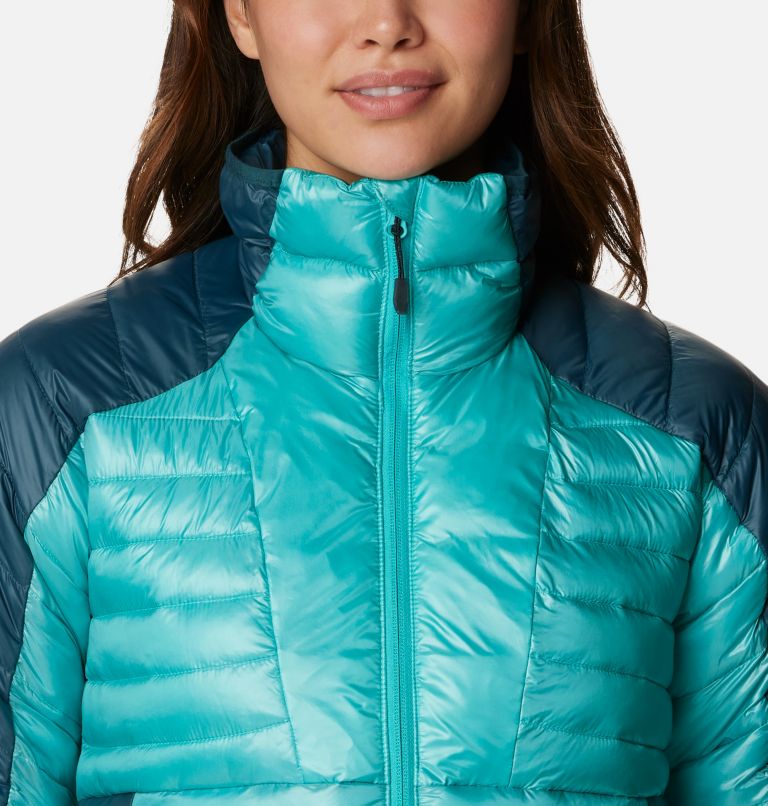 Women's Labyrinth Loop Insulated Jacket, Color: Bright Aqua, Night Wave, image 4