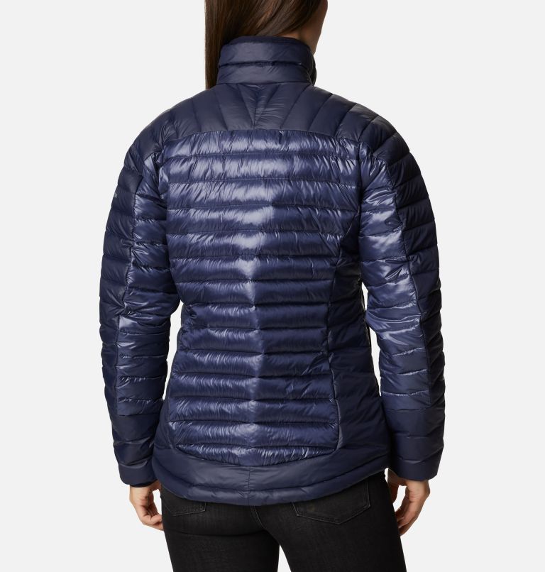 Chaqueta acolchada de plumón reciclado para mujer en azul