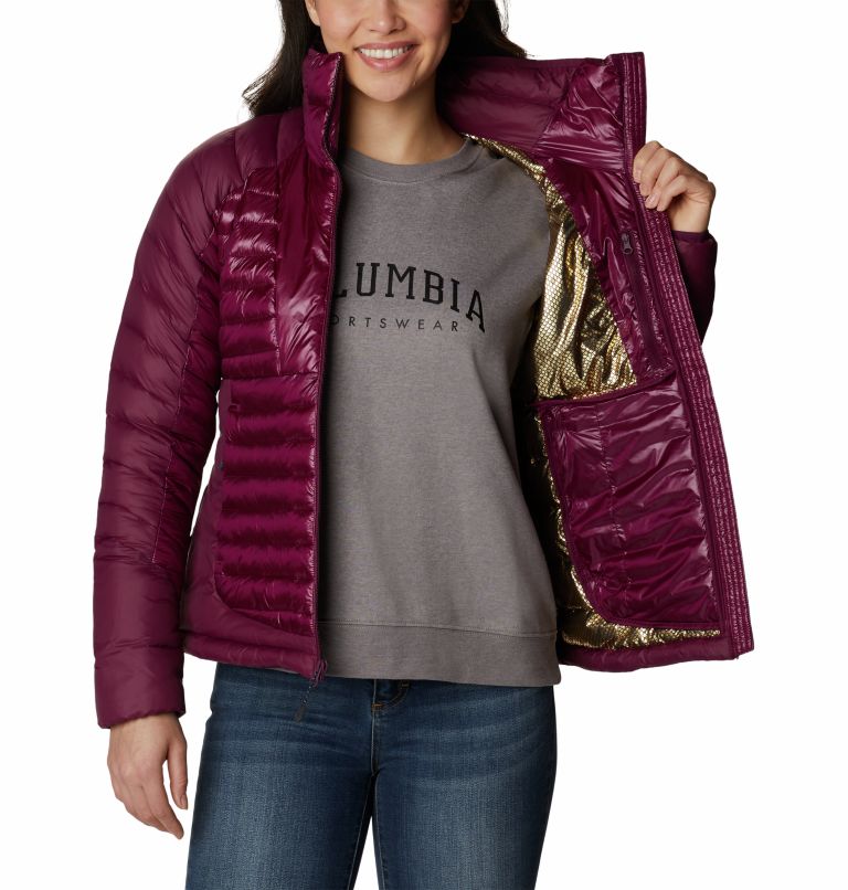 Thumbnail: Chaqueta de plumón Labyrinth Loop para mujer, Color: Marionberry, image 5