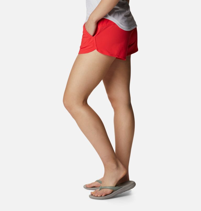 Thumbnail: Women's Bogata Bay Stretch Shorts, Color: Red Hibiscus, image 3