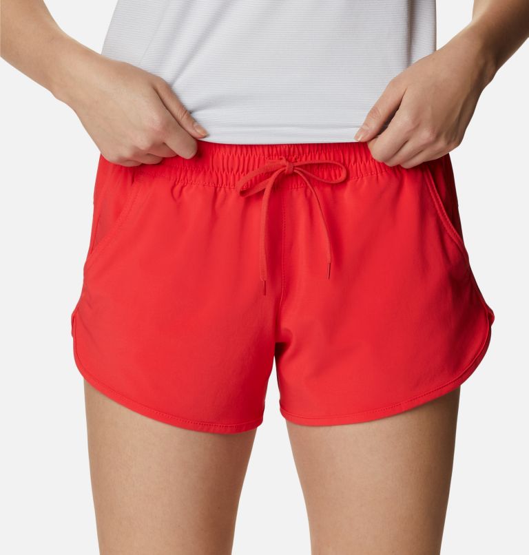 Women's Bogata Bay Stretch Shorts, Color: Red Hibiscus, image 4