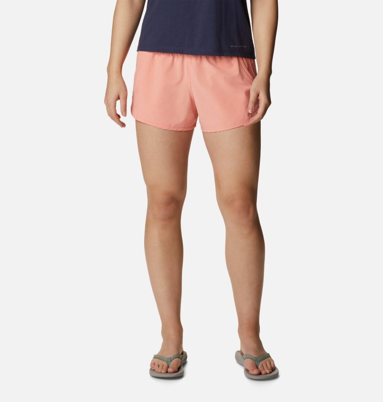 Women's Bogata Bay Stretch Shorts, Color: Coral Reef