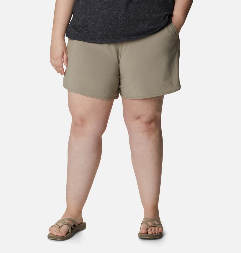 Womens plus size khaki shorts sale