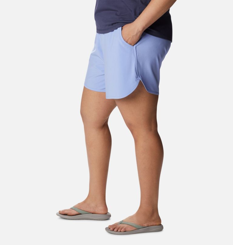 Thumbnail: Women's Bogata Bay Stretch Shorts - Plus Size, Color: Serenity, image 3