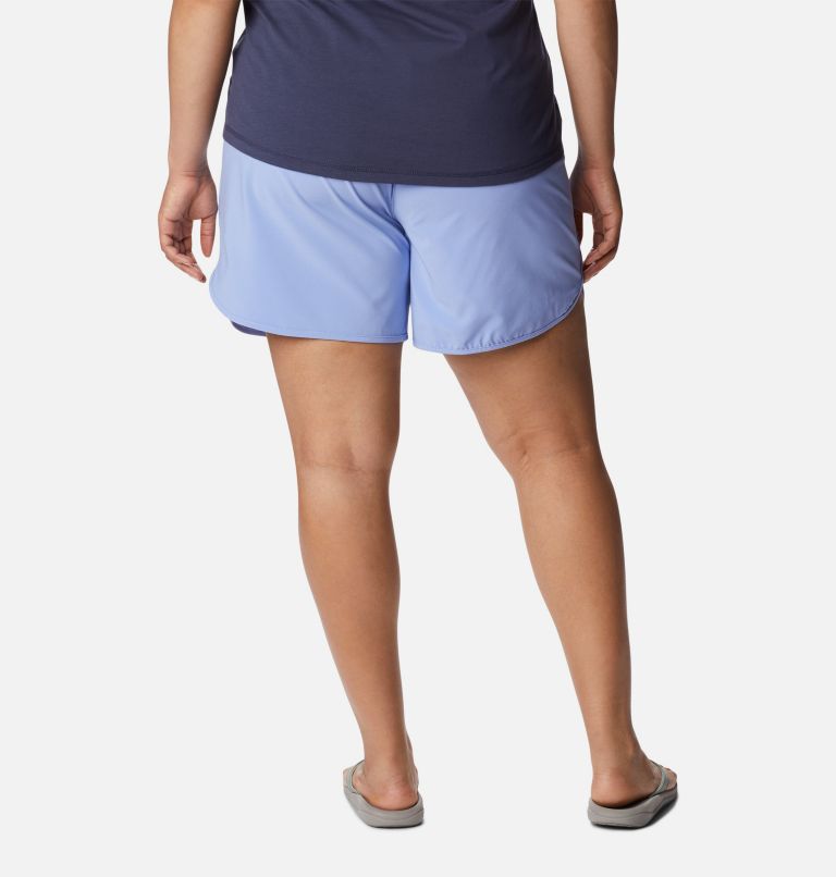 Thumbnail: Women's Bogata Bay Stretch Shorts - Plus Size, Color: Serenity, image 2