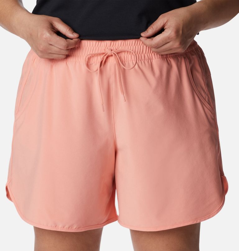 Women's Bogata Bay Stretch Shorts - Plus Size, Color: Coral Reef