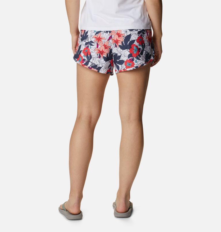 Thumbnail: Women's Bogata Bay Stretch Printed Shorts, Color: White Lakeshore Floral Multi, image 2