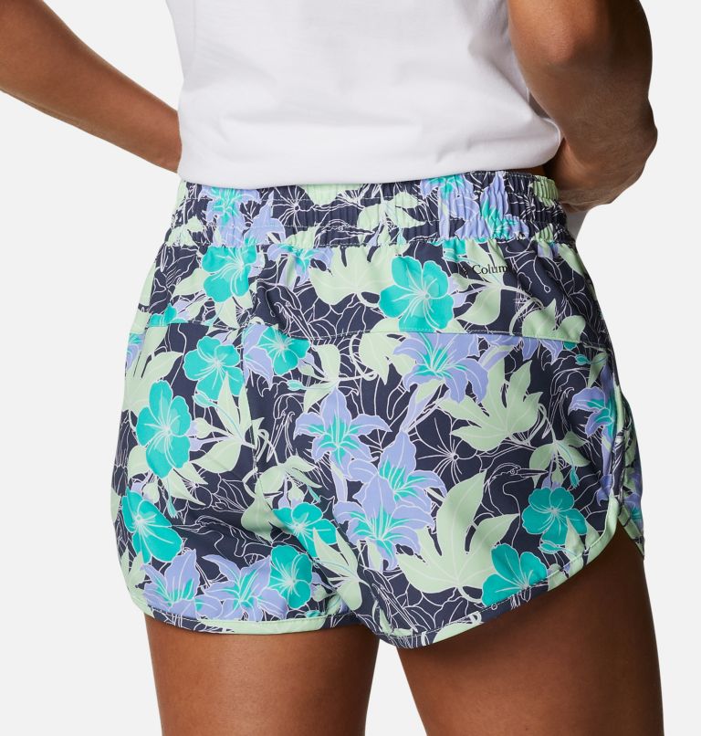 Women's Bogata Bay Stretch Printed Shorts, Color: Key West Lakeshore Flora, image 5