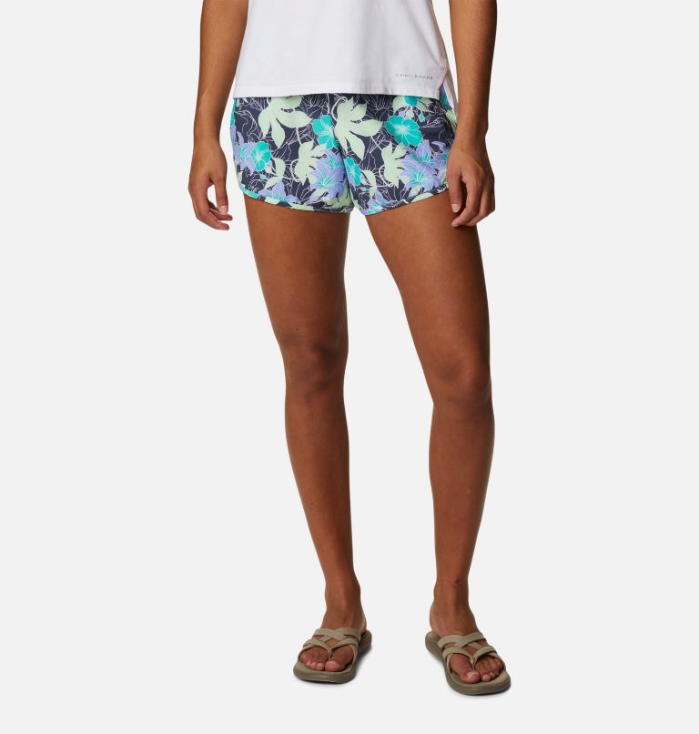 Thumbnail: Women's Bogata Bay Stretch Printed Shorts, Color: Key West Lakeshore Flora, image 1