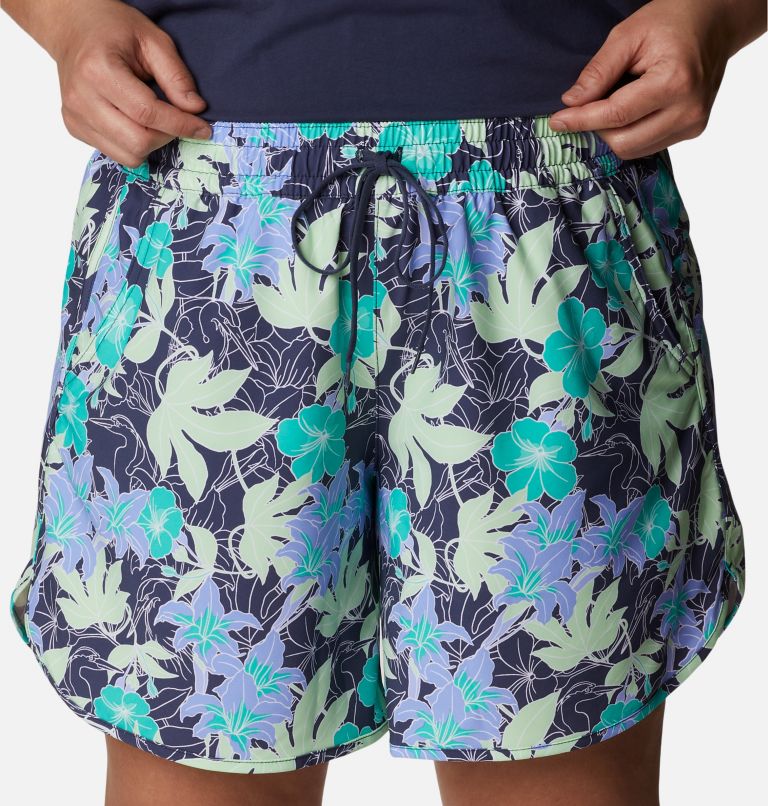 Women's Bogata Bay Stretch Printed Shorts - Plus Size, Color: Key West Lakeshore Flora