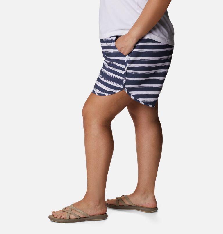 Women's Bogata Bay Stretch Printed Shorts - Plus Size, Color: Nocturnal Brush Stripe, image 3