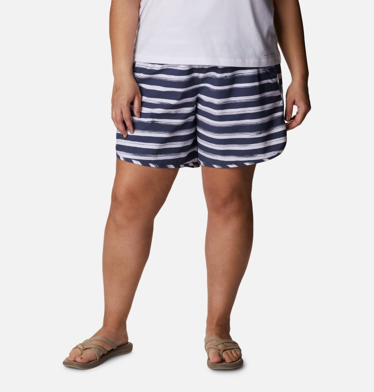 Women's Bogata Bay Stretch Printed Shorts - Plus Size, Color: Nocturnal Brush Stripe, image 1