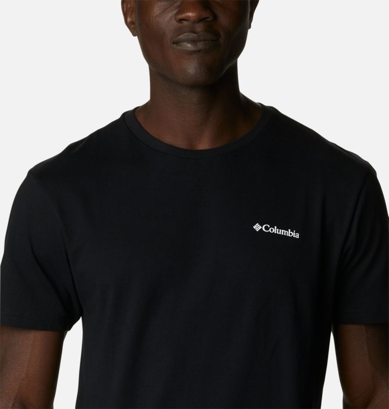 T-shirt Graphique en Coton Biologique Blazing Trail Homme, Color: Black, Hike On, image 4