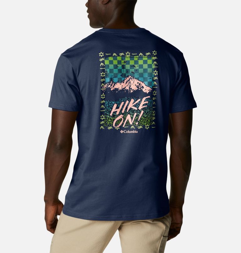 Blazing Trail Graphic Tee | 464 | XS, Color: Collegiate Navy, Hike On, image 2