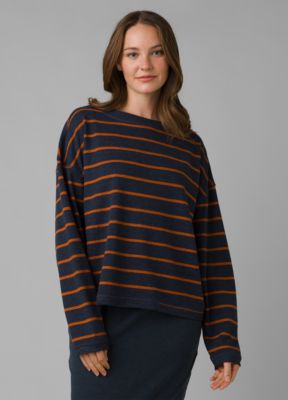 Cozy Up Polmdale Top Cozy Up Polmdale Top, Nautical Heather Stripe