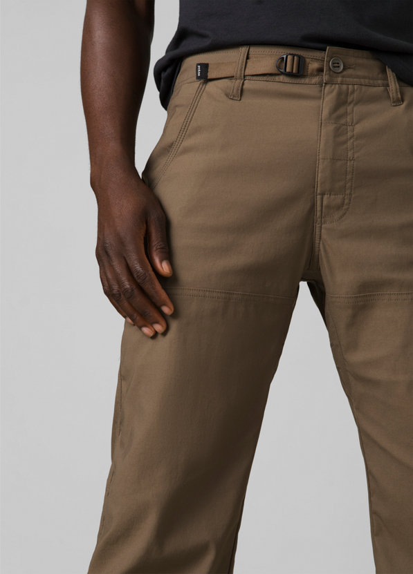 Taupe lightweight stretch pant Slim fit