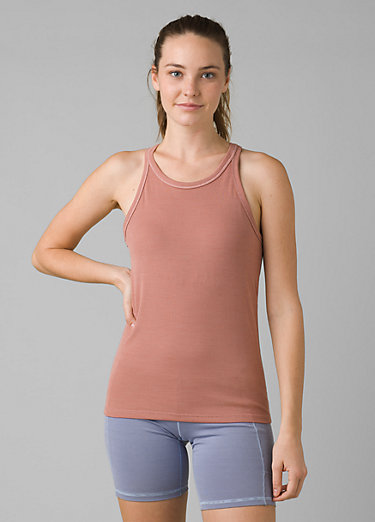 NWT Womens PrAna Boost Sports Bra Yoga Top Sleeveless Tank Active Shirt Indigo 