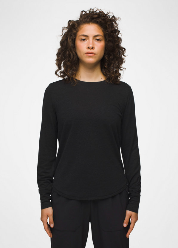 Lululemon Yes Fleece Pullover Sweatshirt Relaxed Fit Heather Black Size 4