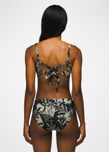 Prana Halter Bikini Top: Nymph Baja Stripe