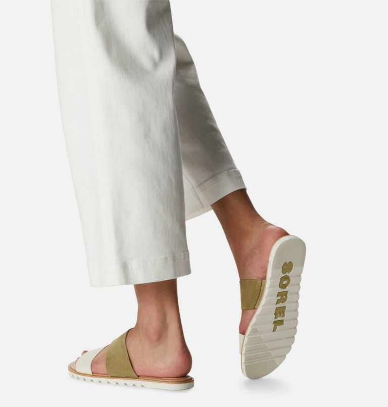 Thumbnail: Women's Ella II Slide Sandal, Color: Olive Shade, Chalk, image 8