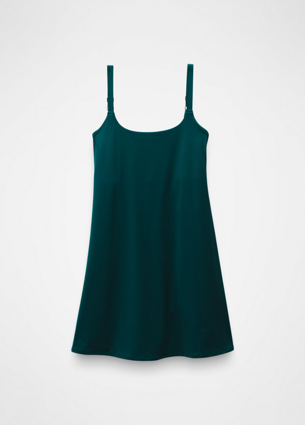 prAna Elixir Dress Women's, Cargo Green, Medium, — Womens Clothing Size:  Medium, Sleeve Length: Sleeveless, Apparel Fit: Regular, Age Group: Adults  — W31180587-CAGR-M