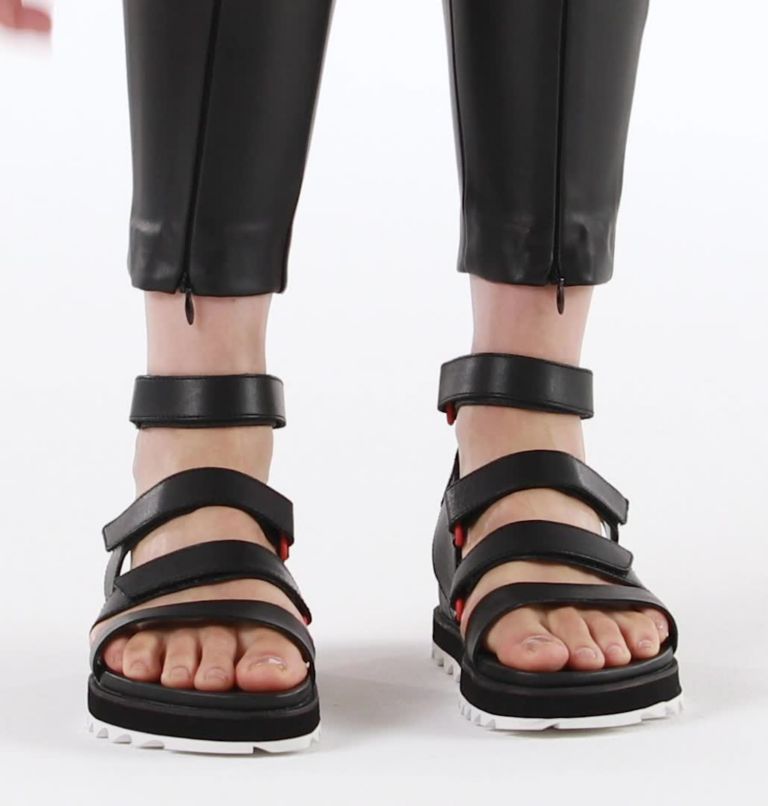 Women's Roaming Multi Strap Sandal, Color: Black