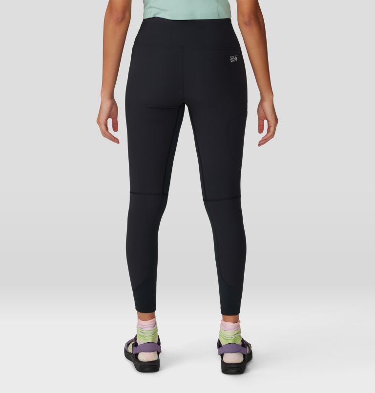 Athleta Woman's Sz XXS Gray & Black Fleece-Lined Leggings Zip Pockets
