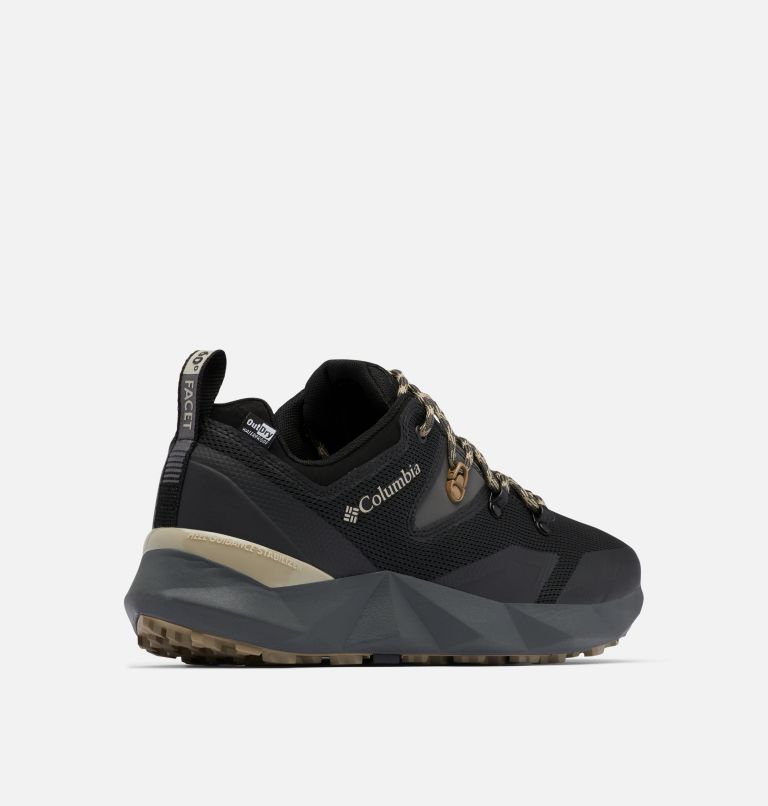 Men's Facet 60 Low Outdry Waterproof Hiking Shoe, Color: Black, Ancient Fossil, image 9
