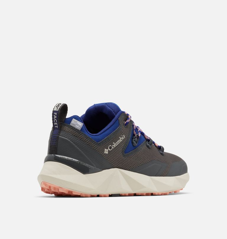 Women's Facet 60 Low Outdry Waterproof Hiking Shoe, Color: Dark Grey, Dark Sapphire, image 9