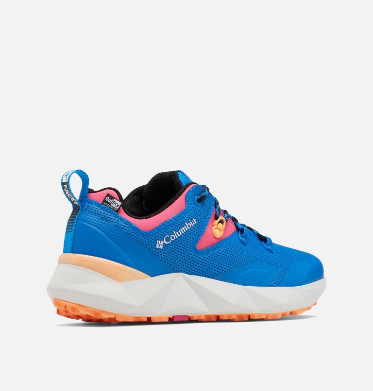 Women's Facet 60 Low Outdry Waterproof Hiking Shoe, Color: Super Blue, Cactus Pink, image 9
