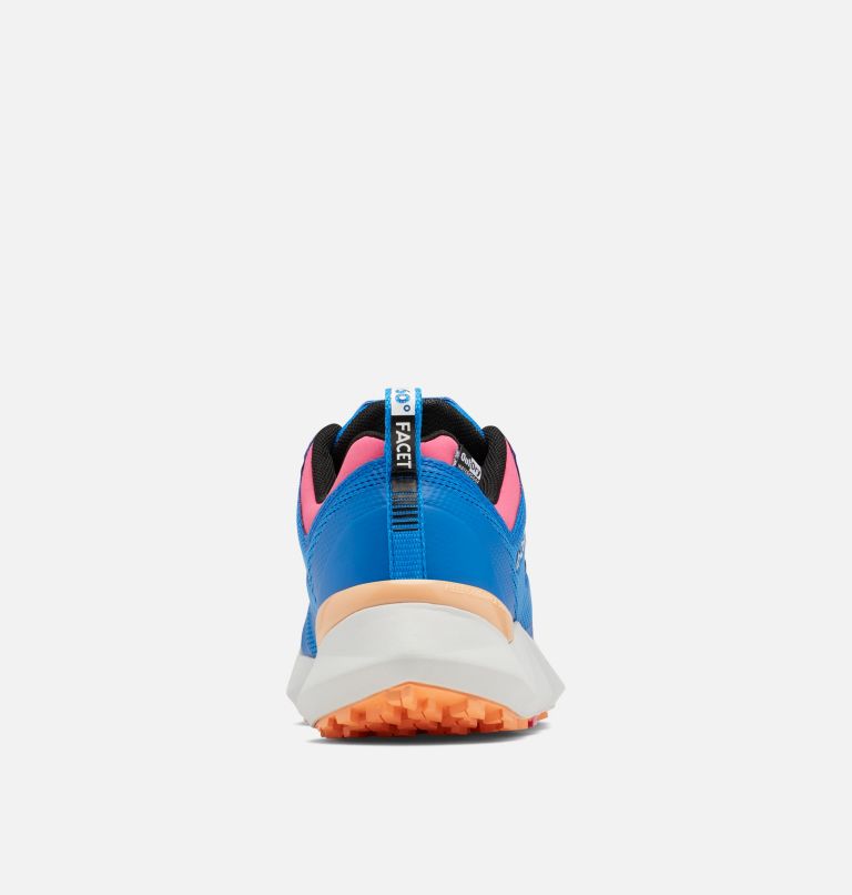 Women's Facet 60 Low Outdry Waterproof Hiking Shoe, Color: Super Blue, Cactus Pink, image 8