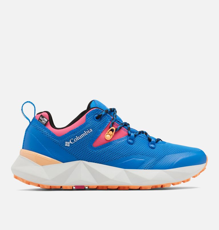 Women's Facet 60 Low Outdry Waterproof Hiking Shoe, Color: Super Blue, Cactus Pink, image 1
