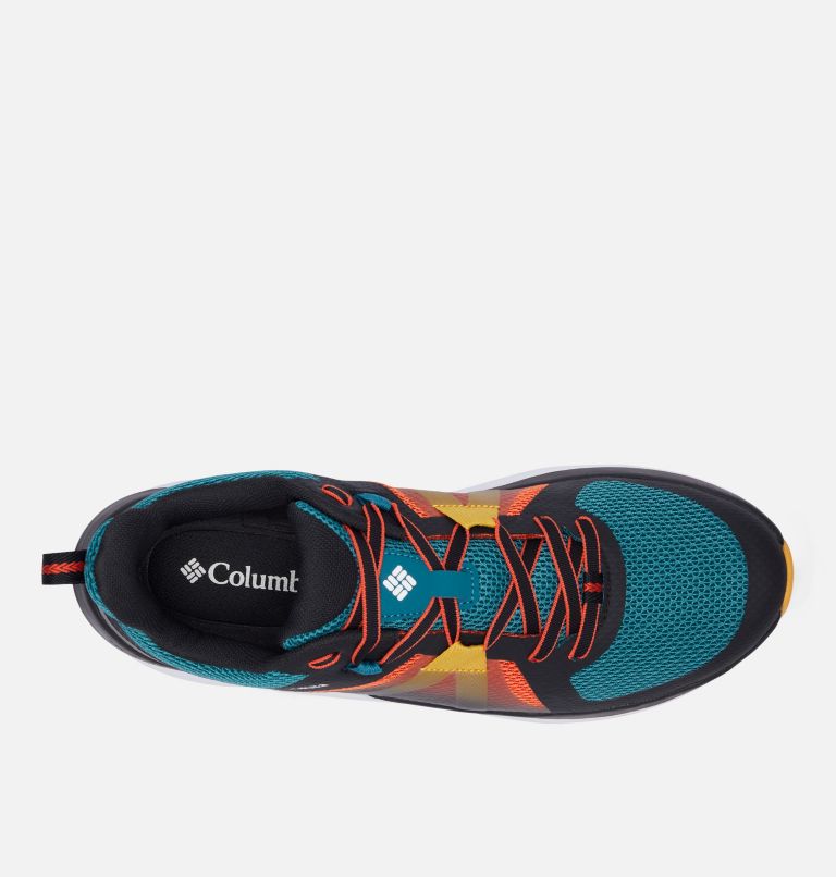 Men's Escape Pursuit Trail Running Shoe, Color: River Blue, Red Quartz, image 3
