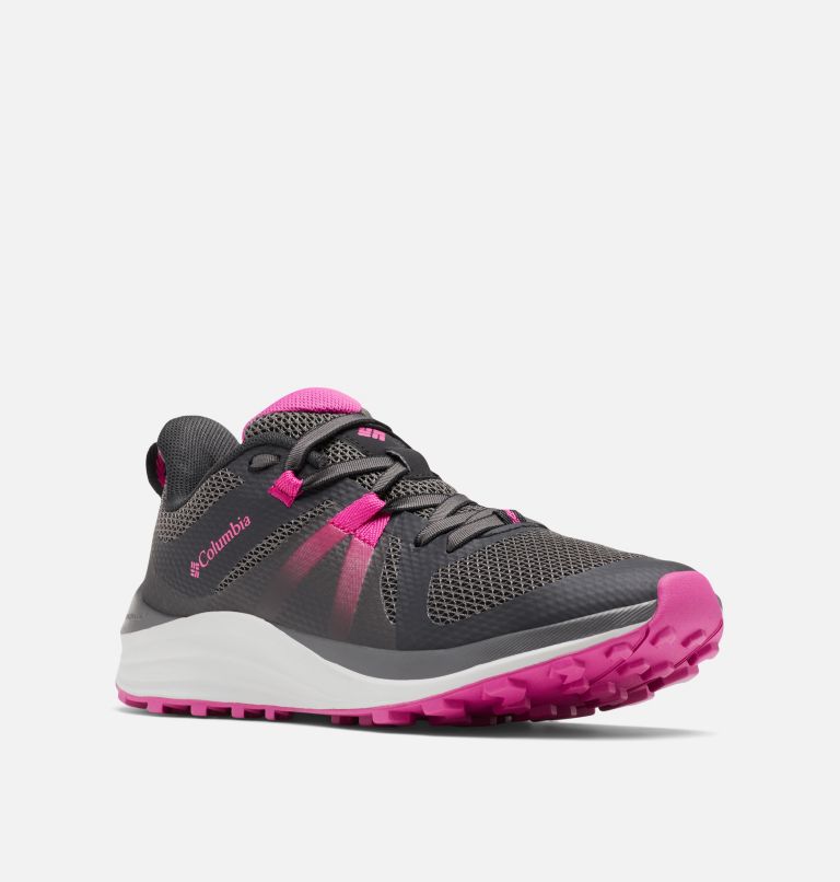Women's Escape Pursuit Trail Running Shoe, Color: Black, Wild Fuchsia, image 2