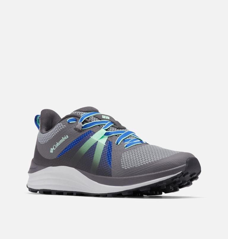 Women's Escape Pursuit Trail Running Shoe, Color: Monument, Vivid Mint, image 2