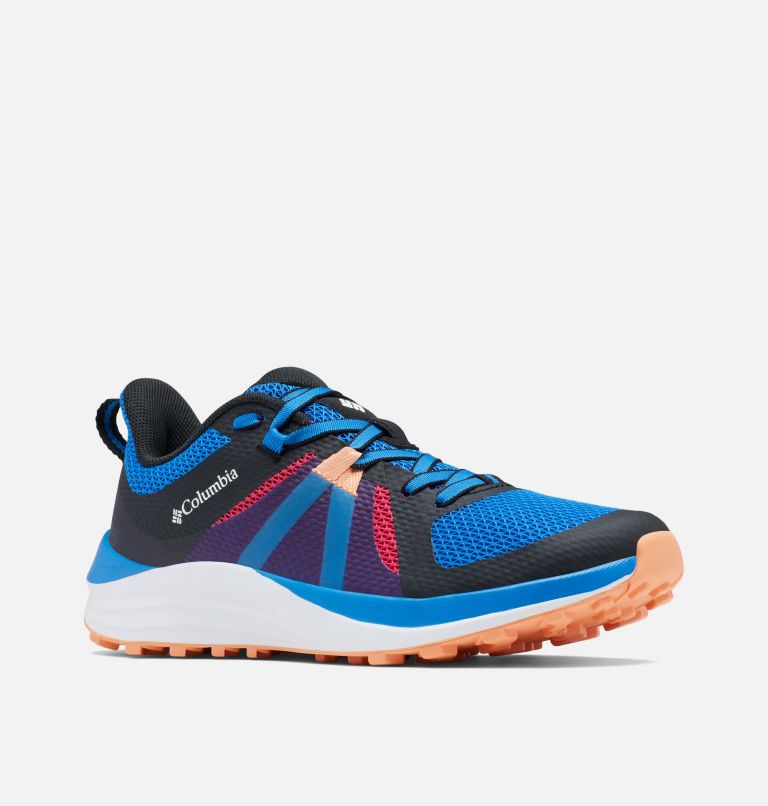 Thumbnail: Women's Escape Pursuit Trail Running Shoe, Color: Super Blue, Cactus Pink, image 2