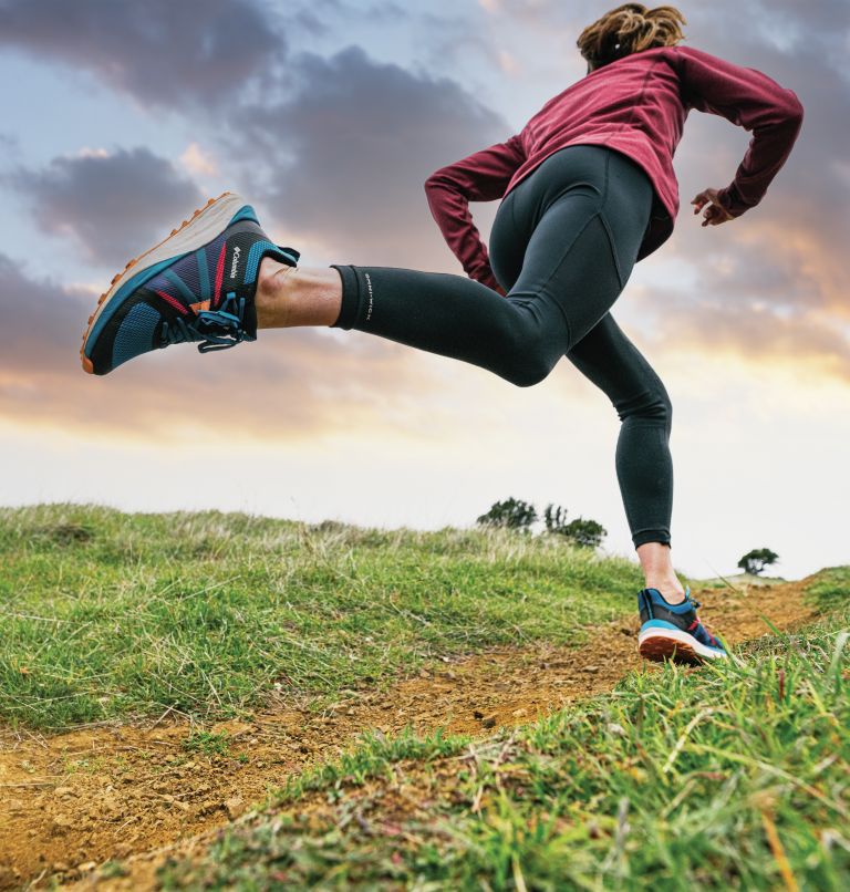 Thumbnail: Women's Escape Pursuit Trail Running Shoe, Color: Super Blue, Cactus Pink, image 11