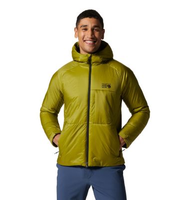 Mountain Hardwear Chaqueta elástica para hombre, para senderismo,  mochileros, campamento y uso diario, aislada y duradera