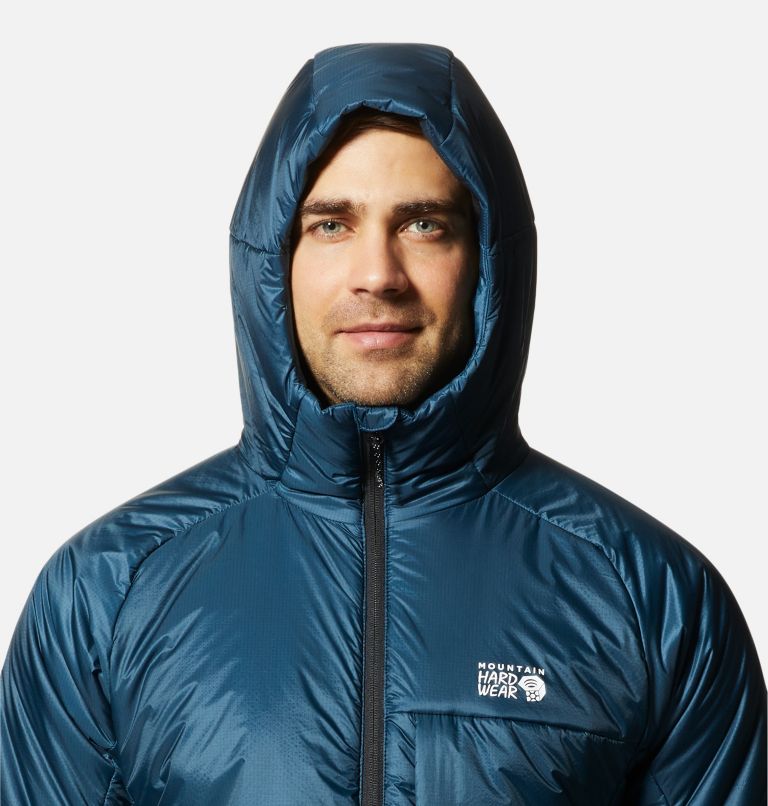 Manteau à capuchon Compressor Homme, Color: Dark Caspian, image 4