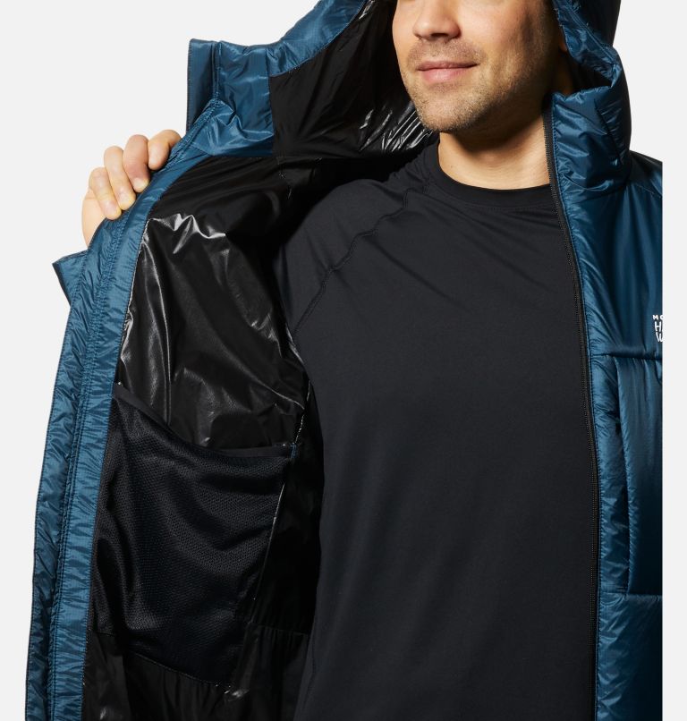Manteau à capuchon Compressor Homme, Color: Dark Caspian, image 7