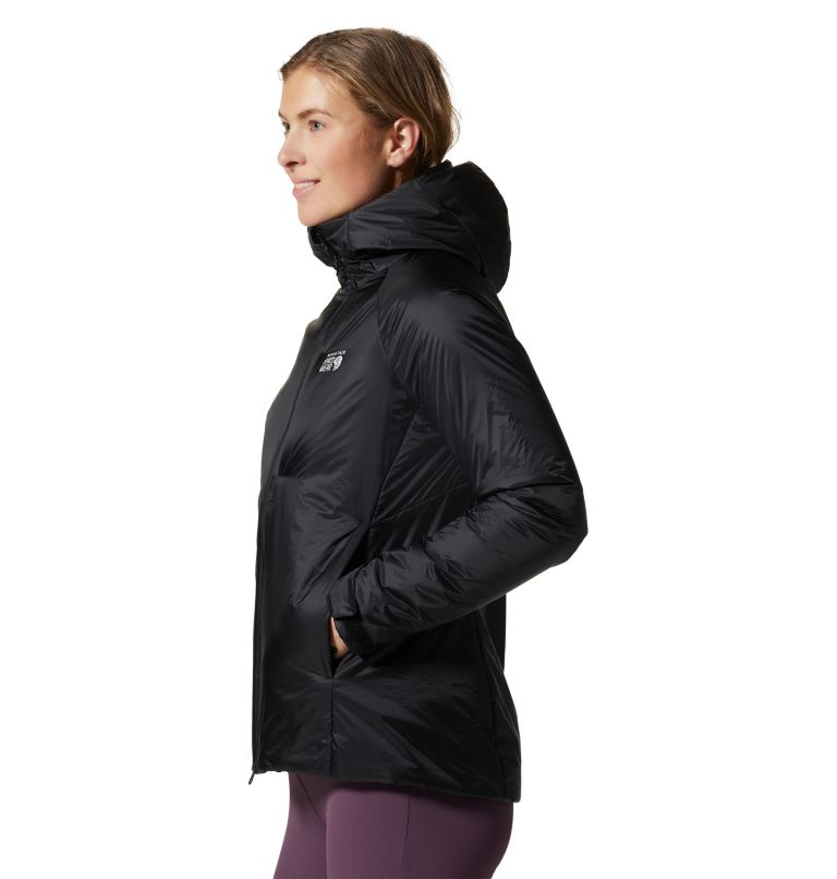 Manteau à capuchon Compressor Femme, Color: Black, image 3