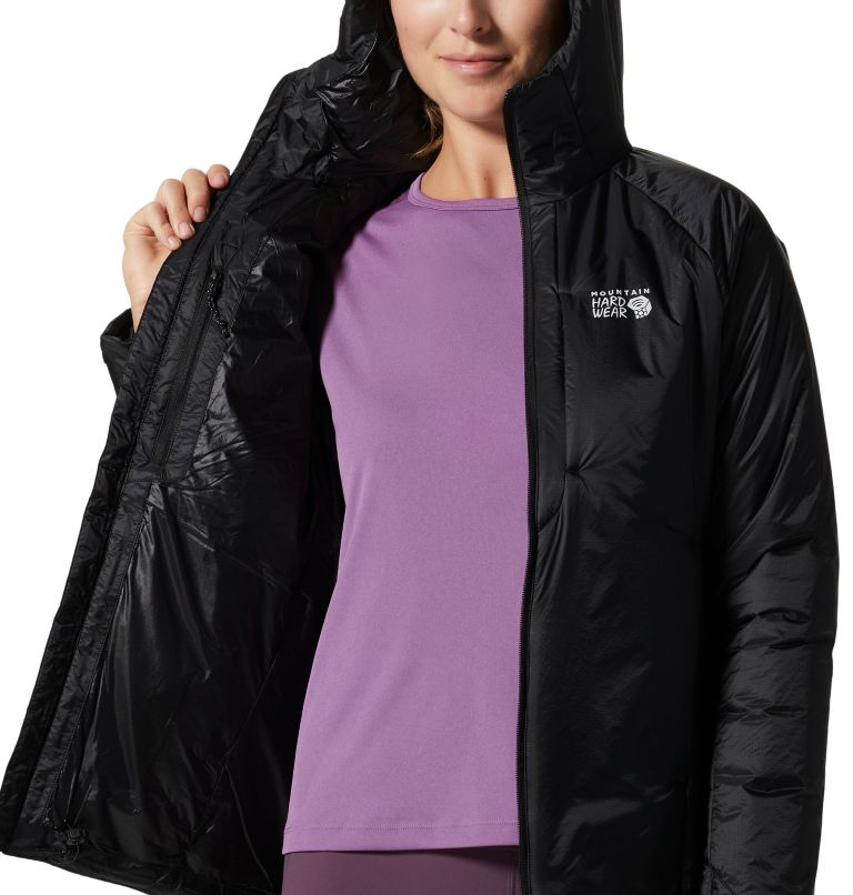 Manteau à capuchon Compressor Femme, Color: Black, image 8