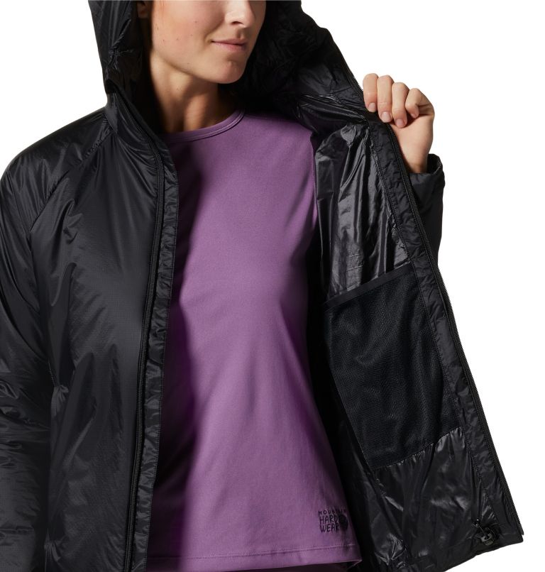 Manteau à capuchon Compressor Femme, Color: Black, image 9