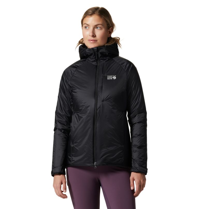 Manteau à capuchon Compressor Femme, Color: Black, image 1