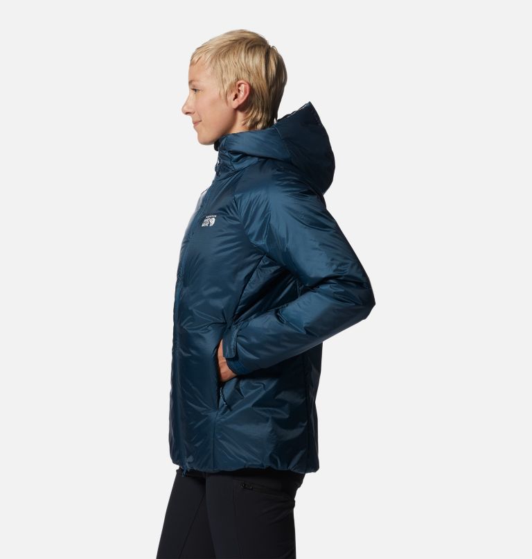 Women's Compressor Hoody, Color: Dark Caspian, image 3