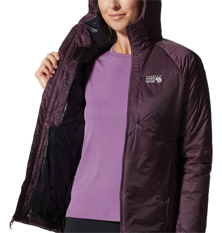 Thumbnail: Manteau à capuchon Compressor Femme, Color: Dusty Purple, image 8