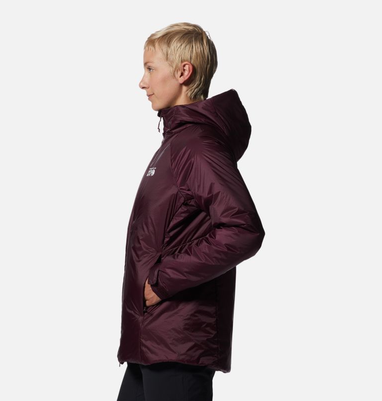 Thumbnail: Women's Compressor Hoody, Color: Cocoa Red, image 3